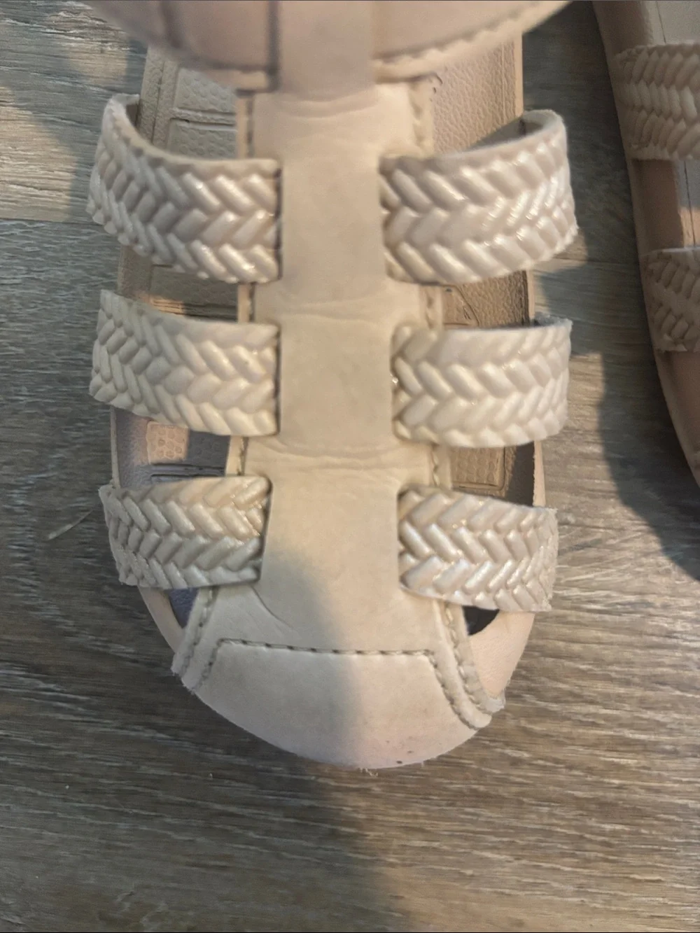 Reef Kids Neutral Braided-Strap Sandals - Beige